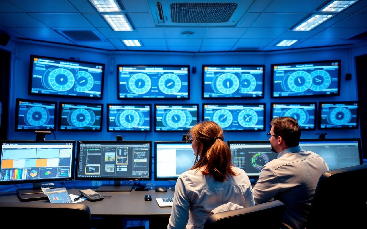 Sala de controle industrial